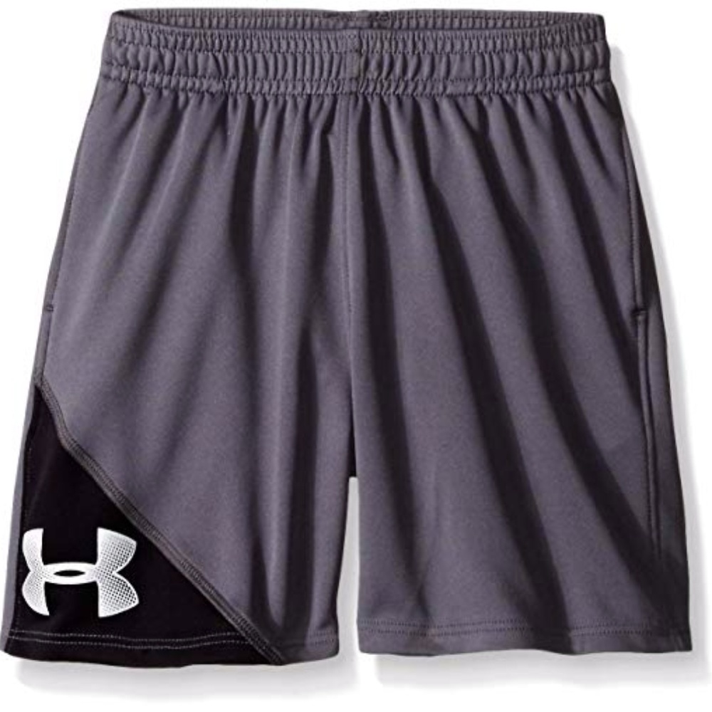 Under Armour Boys' Prototype Shorts Gray SZ 6